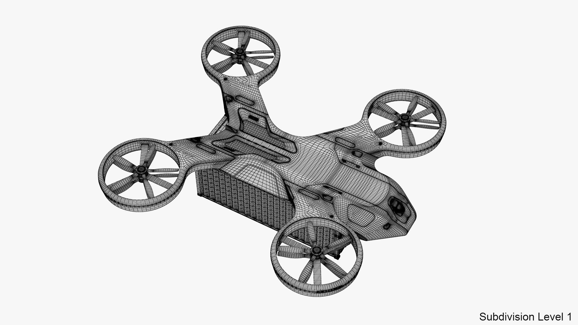 Cargo Drone 3D model_16
