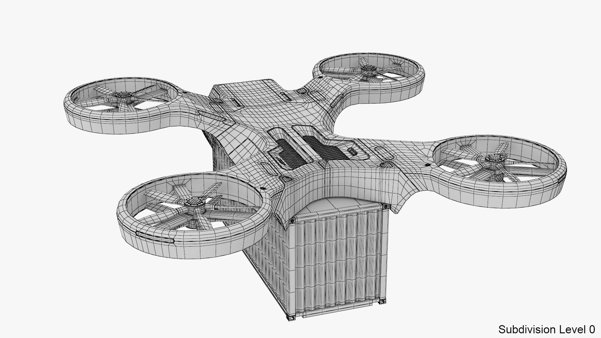Cargo Drone 3D model_17