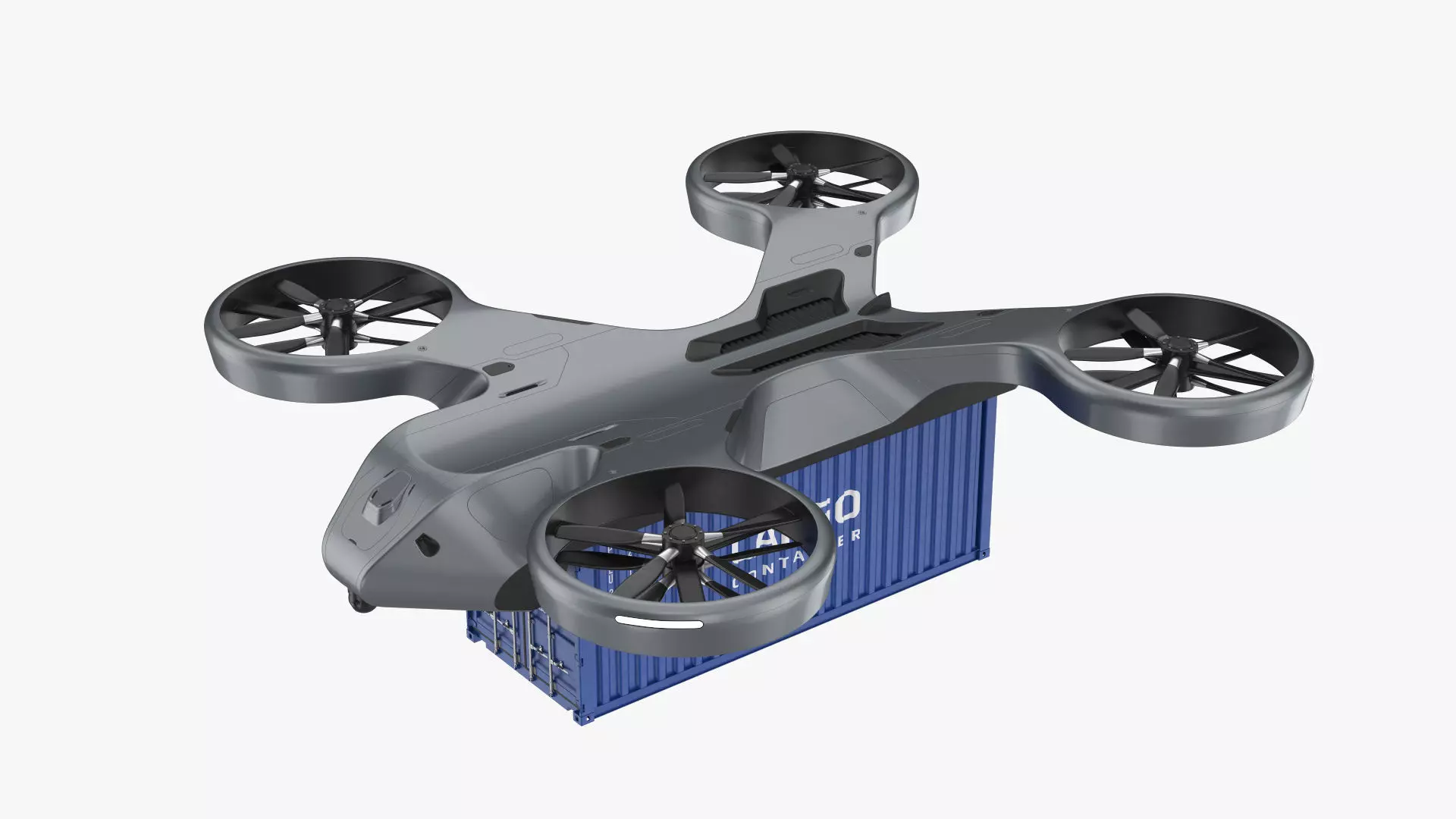 Cargo Drone 3D model_0