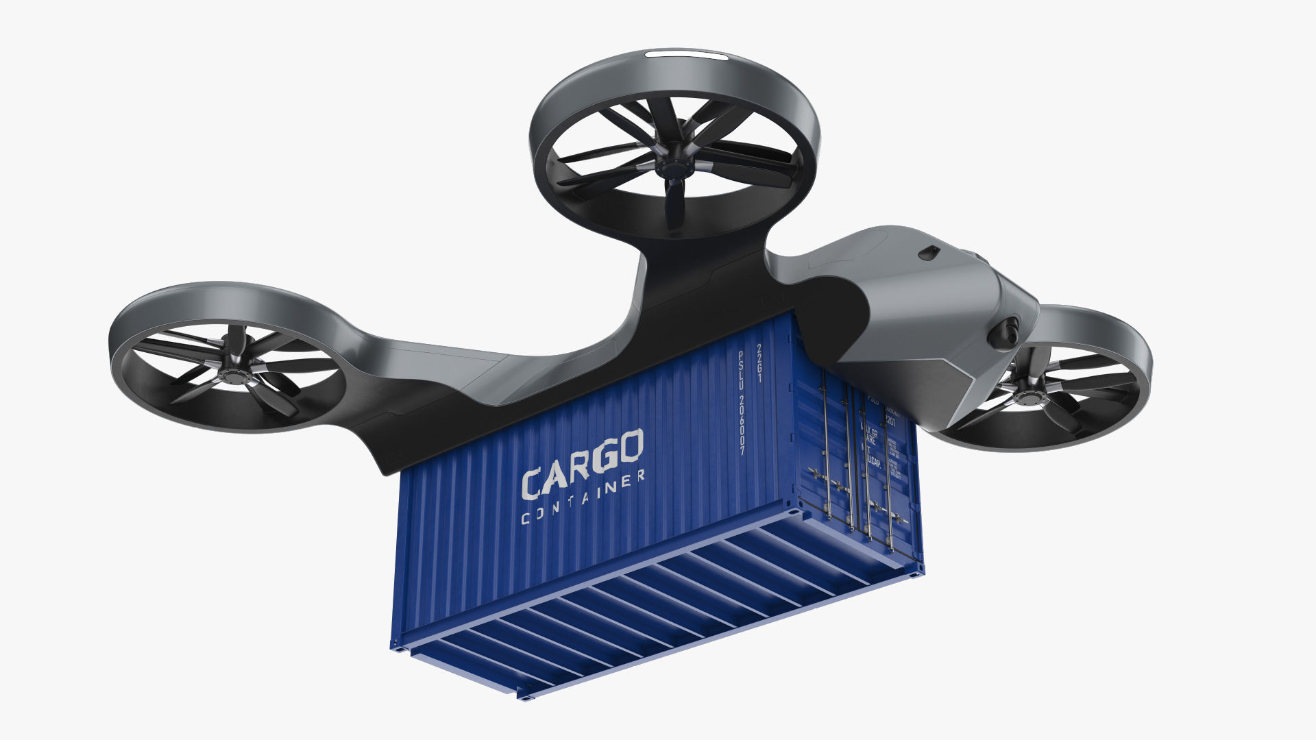 Cargo Drone 3D model_9