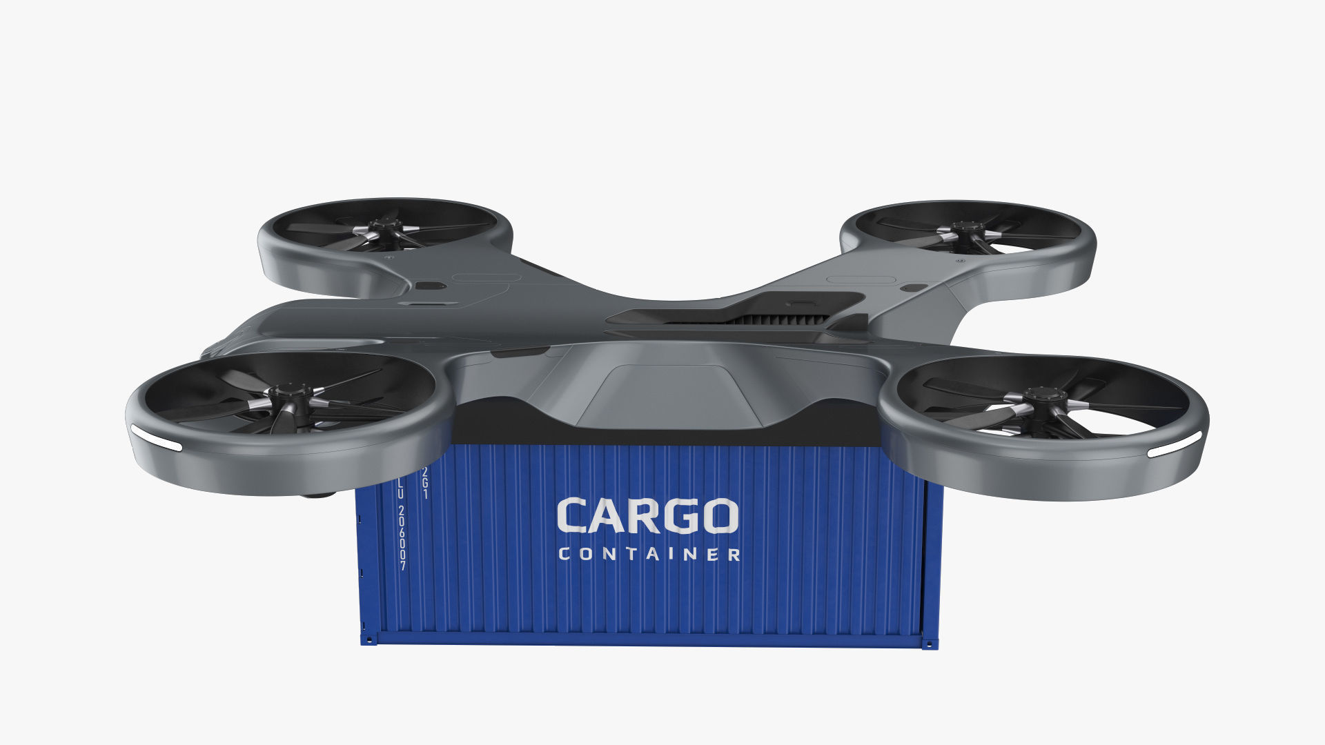 Cargo Drone 3D model_3