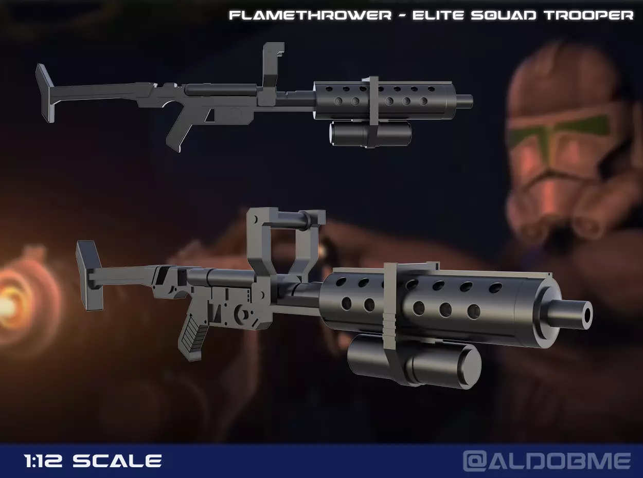  Flamethrower - Elite Squad trooper 3D print model_0