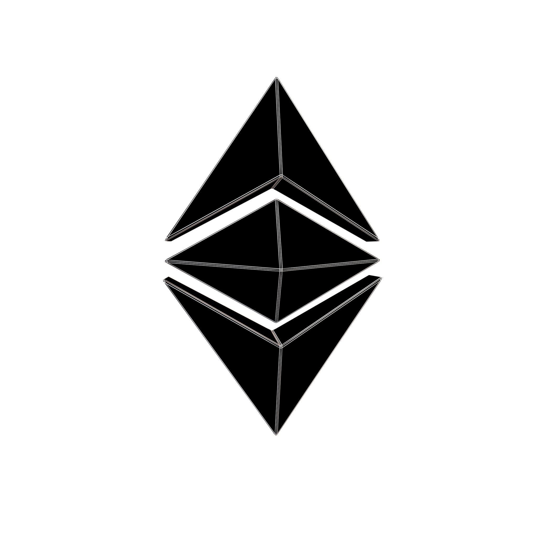 Ethereum Classic v2 002 Low-poly 3D model_4