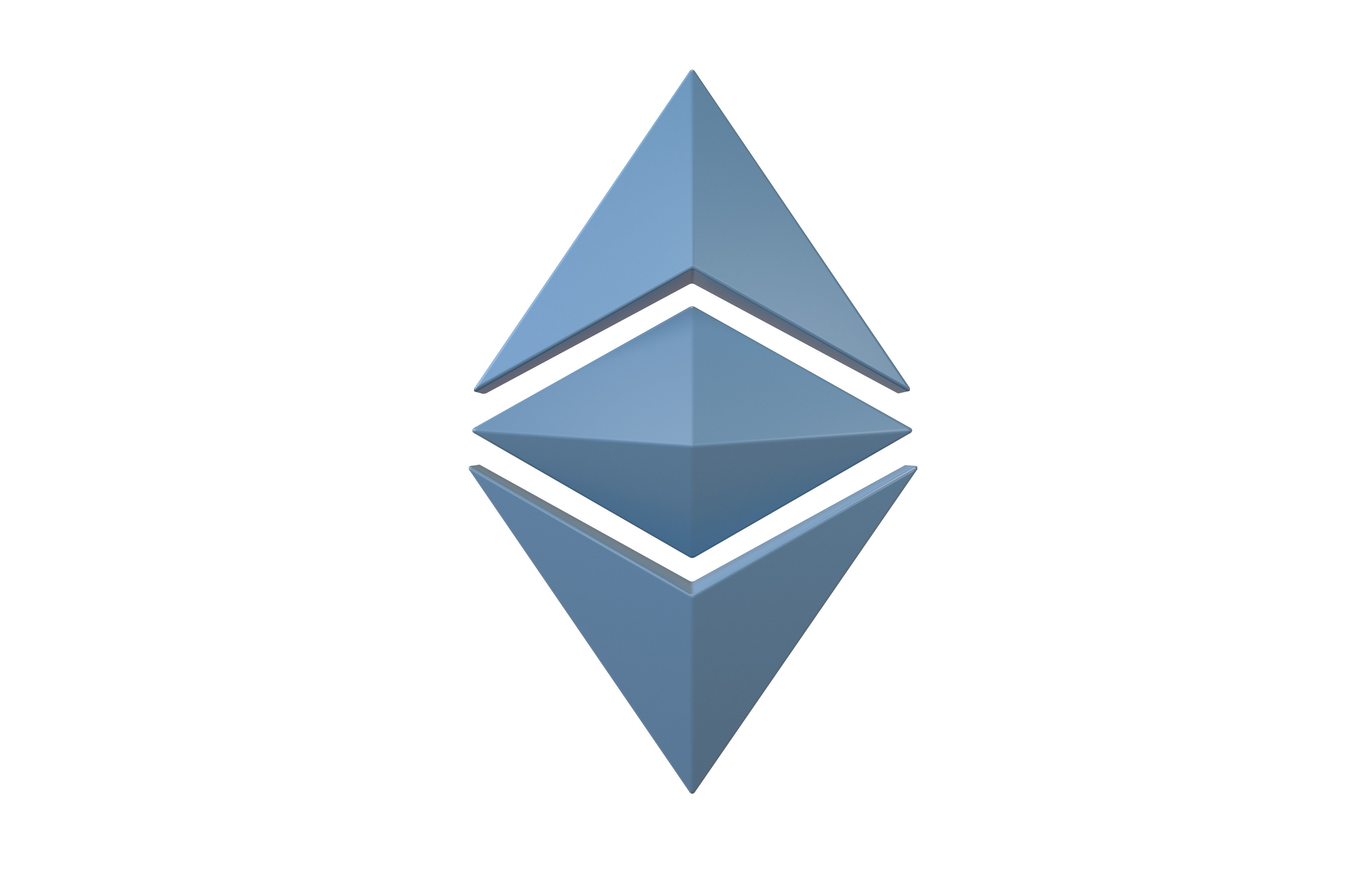 Ethereum Classic v2 002 Low-poly 3D model_1