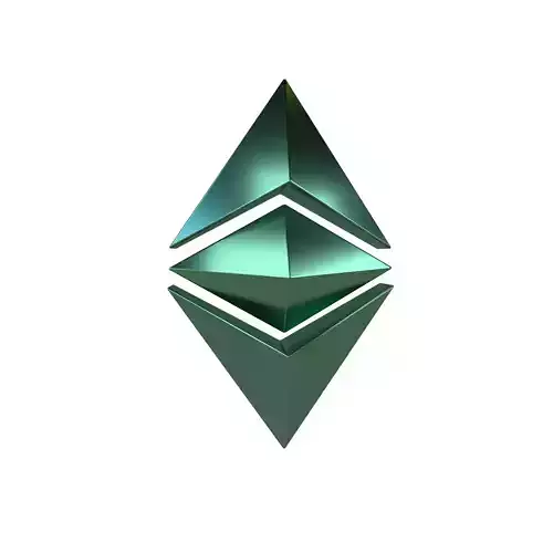 Ethereum Classic v2 008 Low-poly 3D model