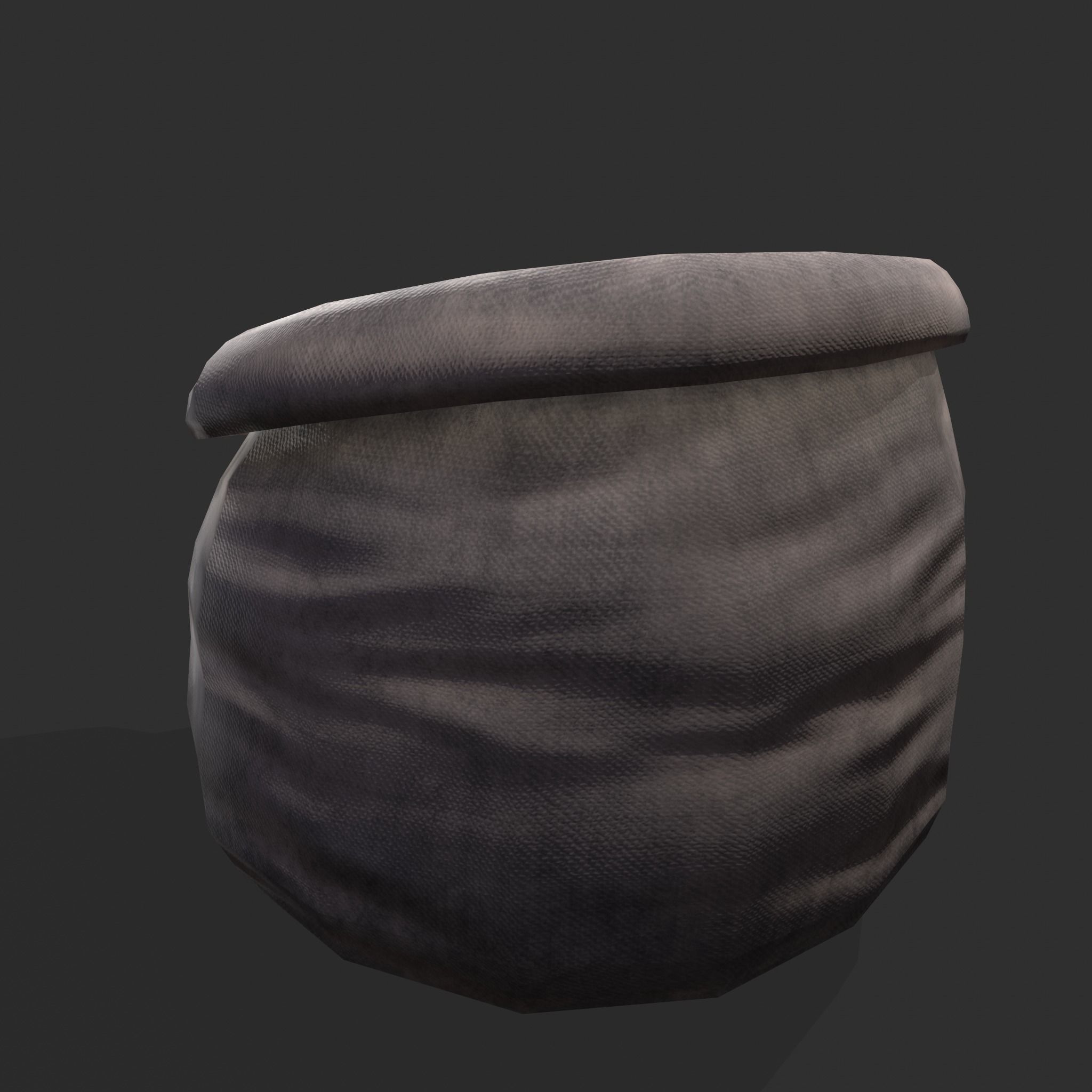 Coal Sack Low-poly 3D model_7