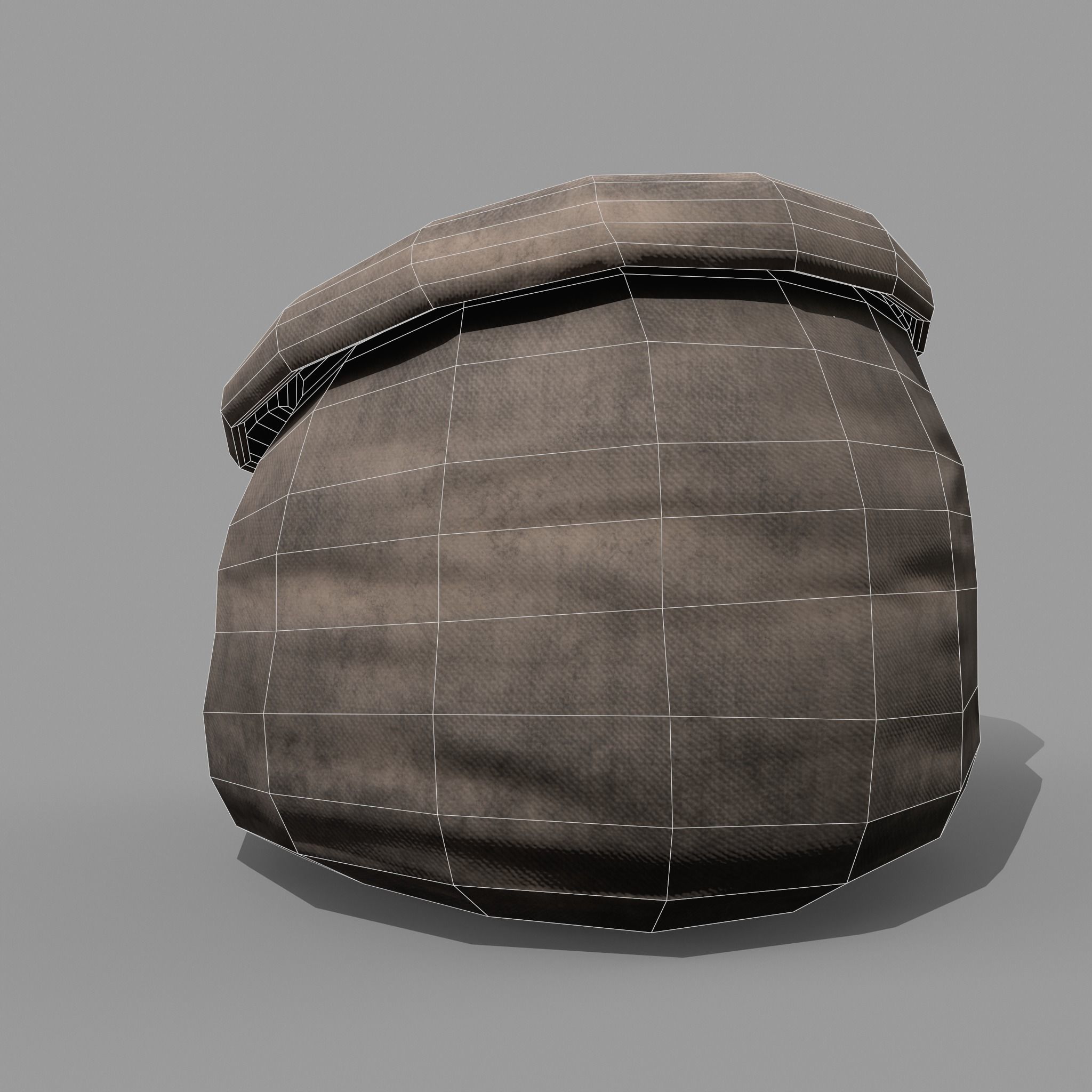 Coal Sack Low-poly 3D model_27