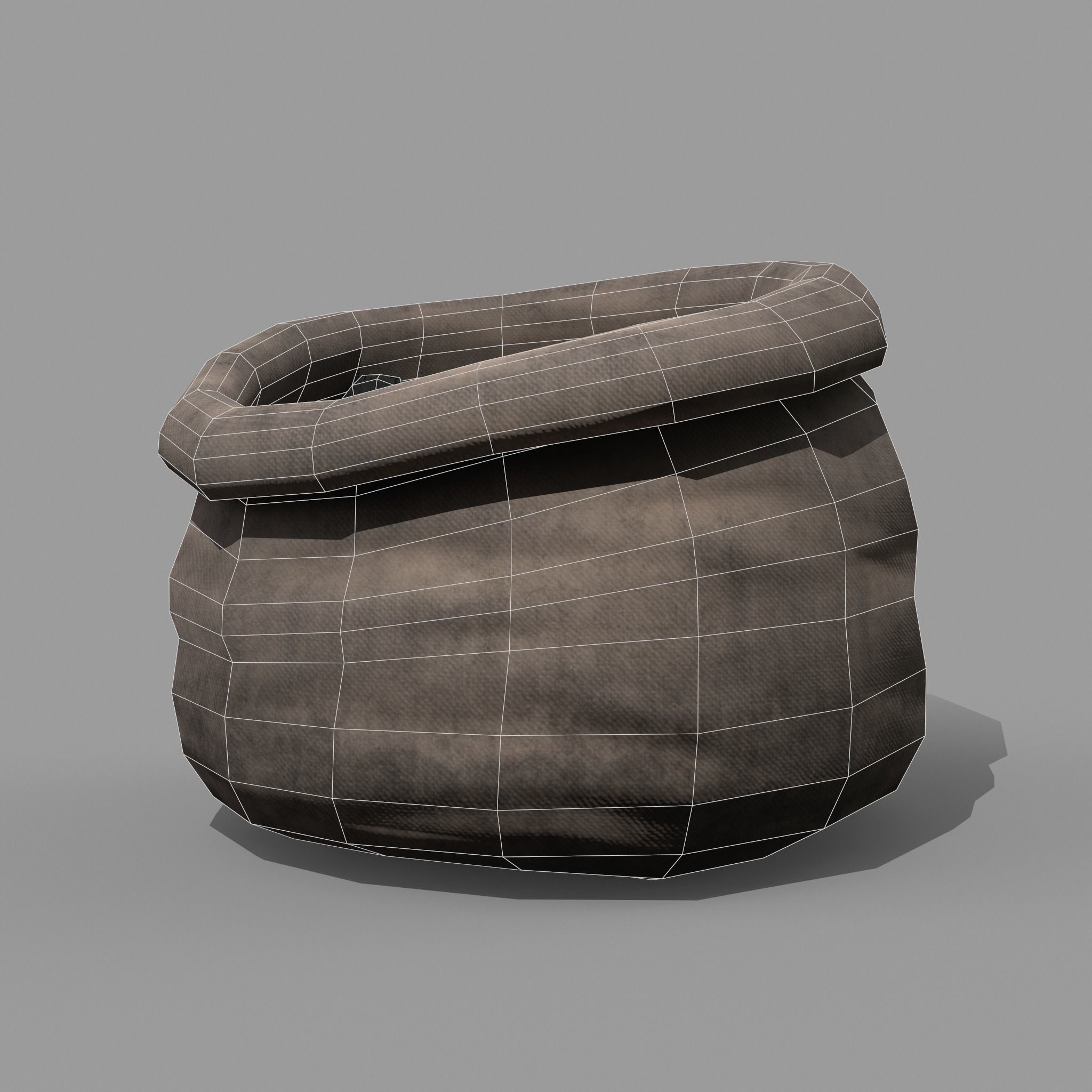 Coal Sack Low-poly 3D model_28