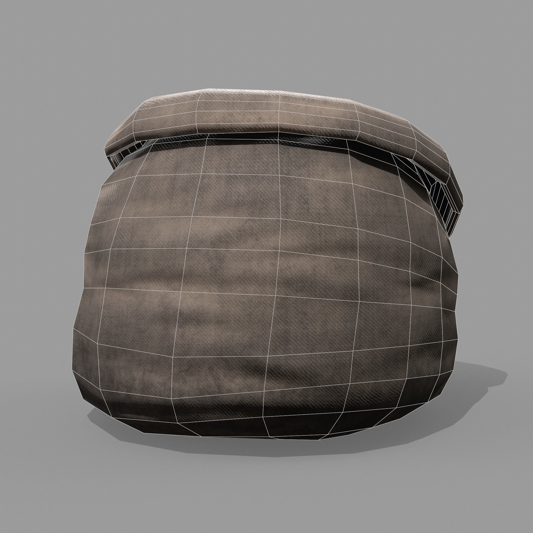 Coal Sack Low-poly 3D model_26