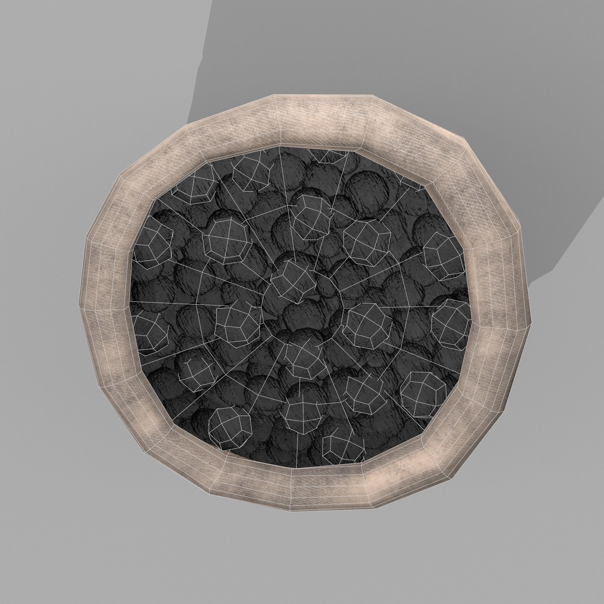 Coal Sack Low-poly 3D model_25