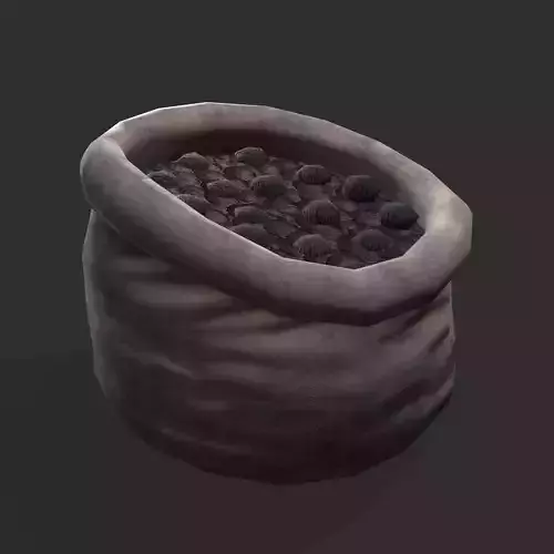 Coal Sack Low-poly 3D model