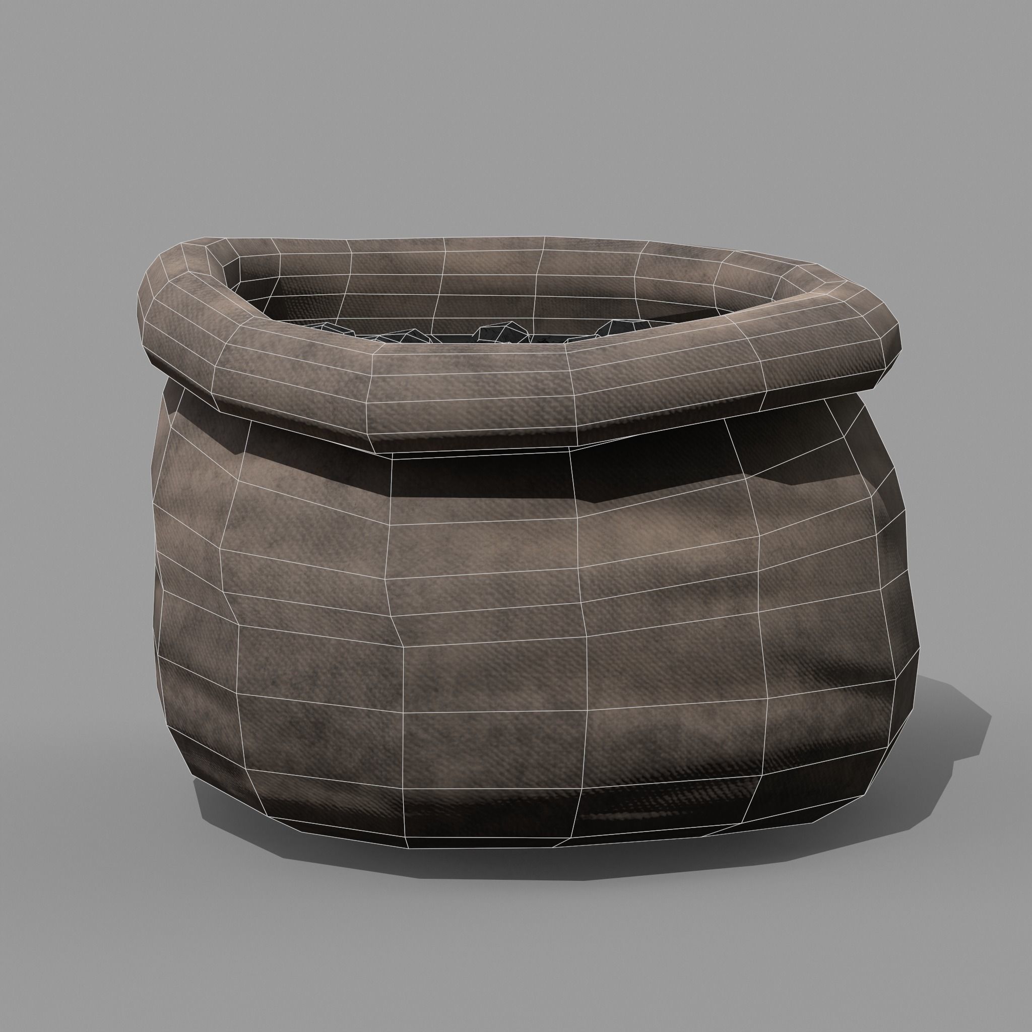 Coal Sack Low-poly 3D model_29