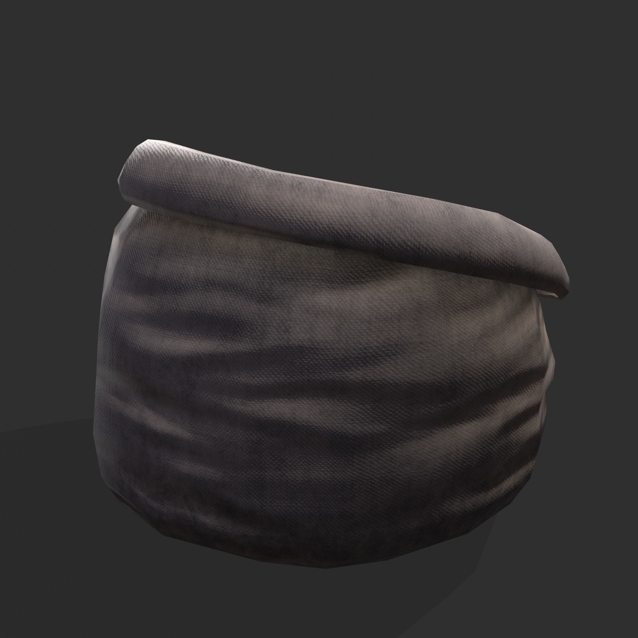 Coal Sack Low-poly 3D model_6
