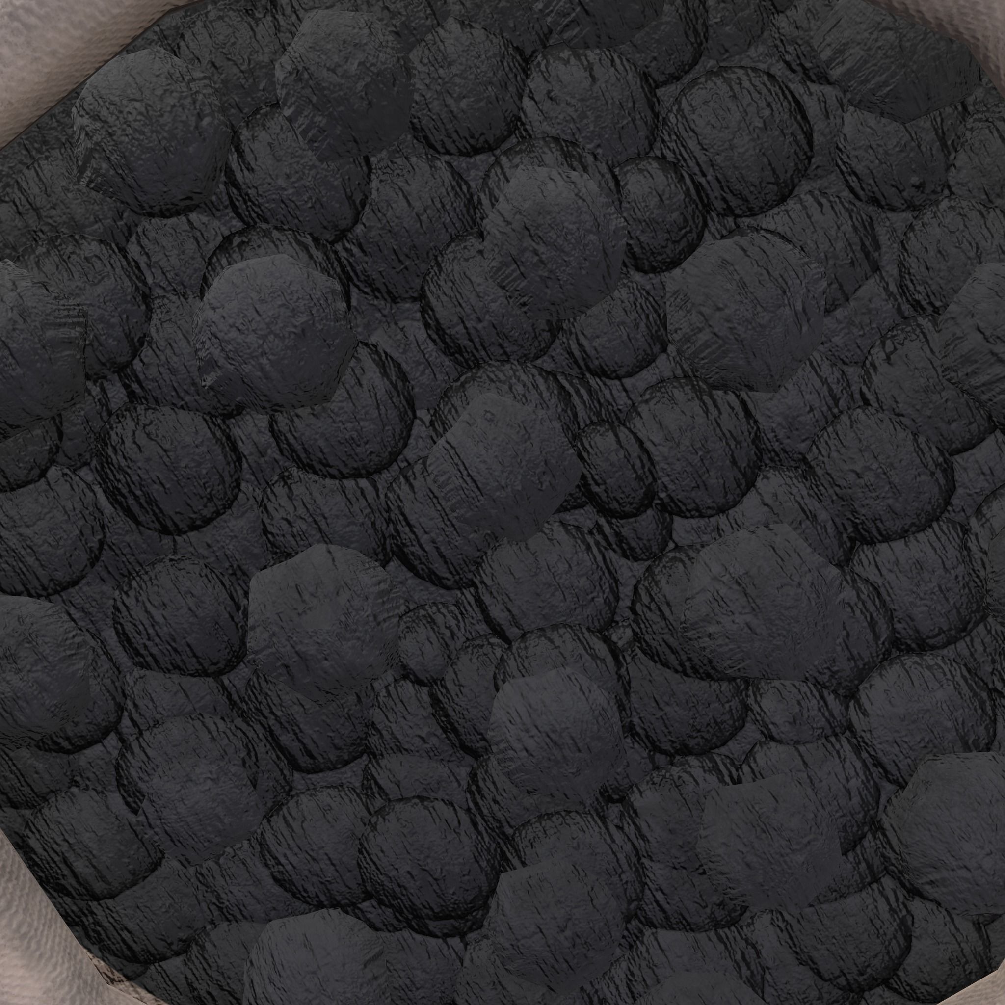 Coal Sack Low-poly 3D model_11