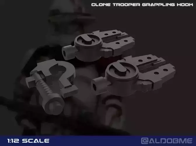 Grappling Hook kit - Clone trooper Deviss Free 3D print model