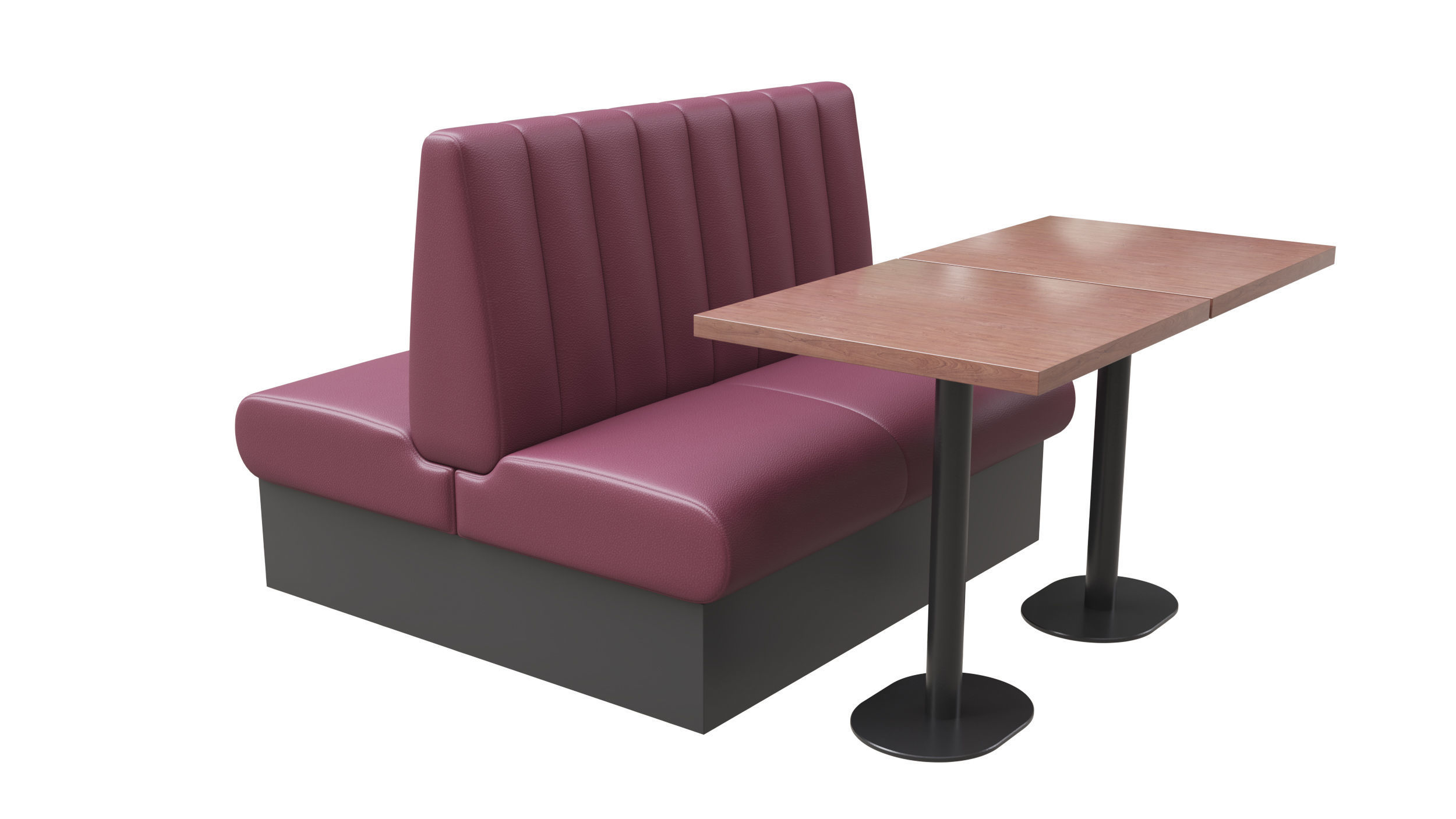 Restaurant Bench 3D model_3