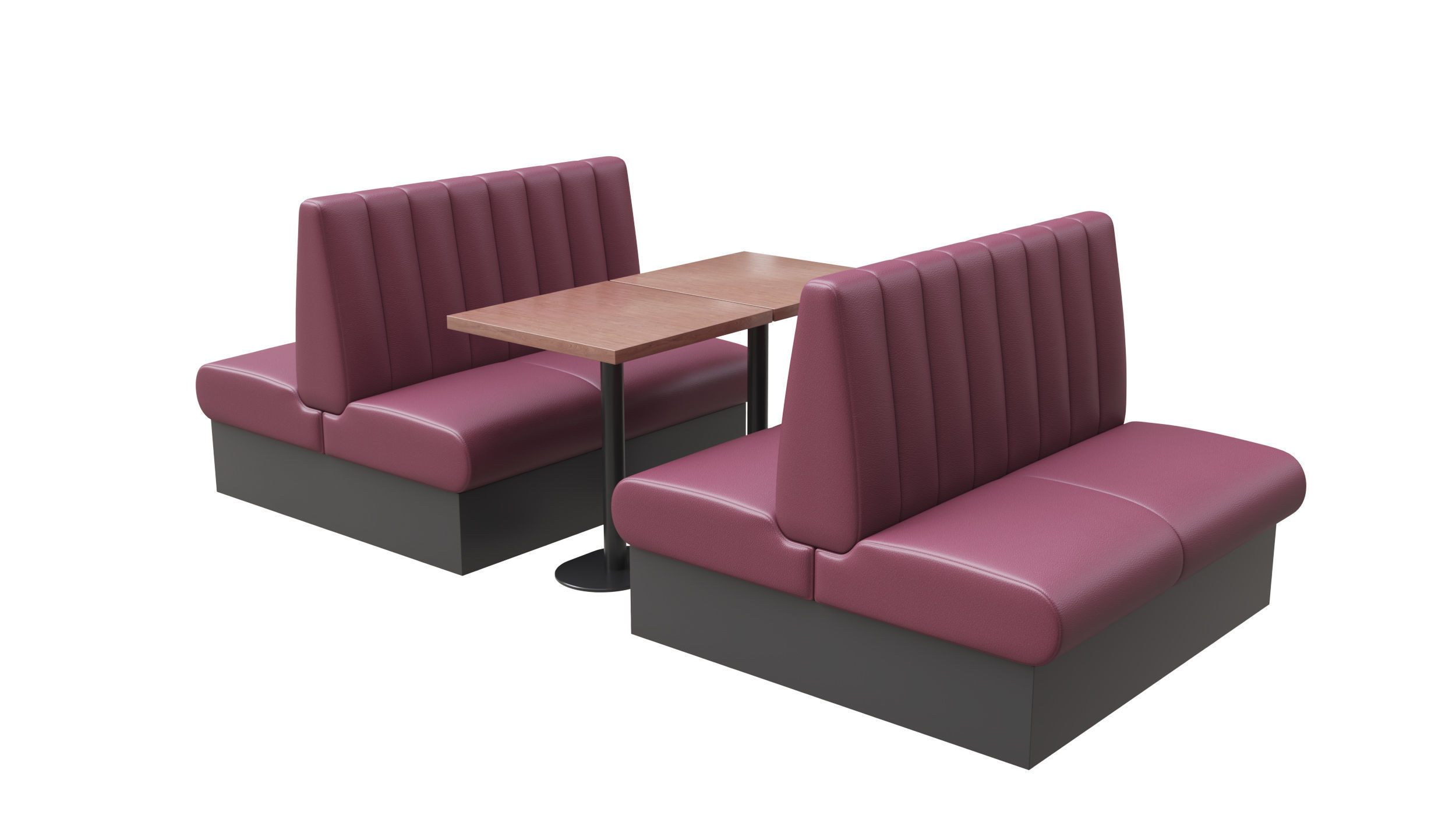 Restaurant Bench 3D model_1
