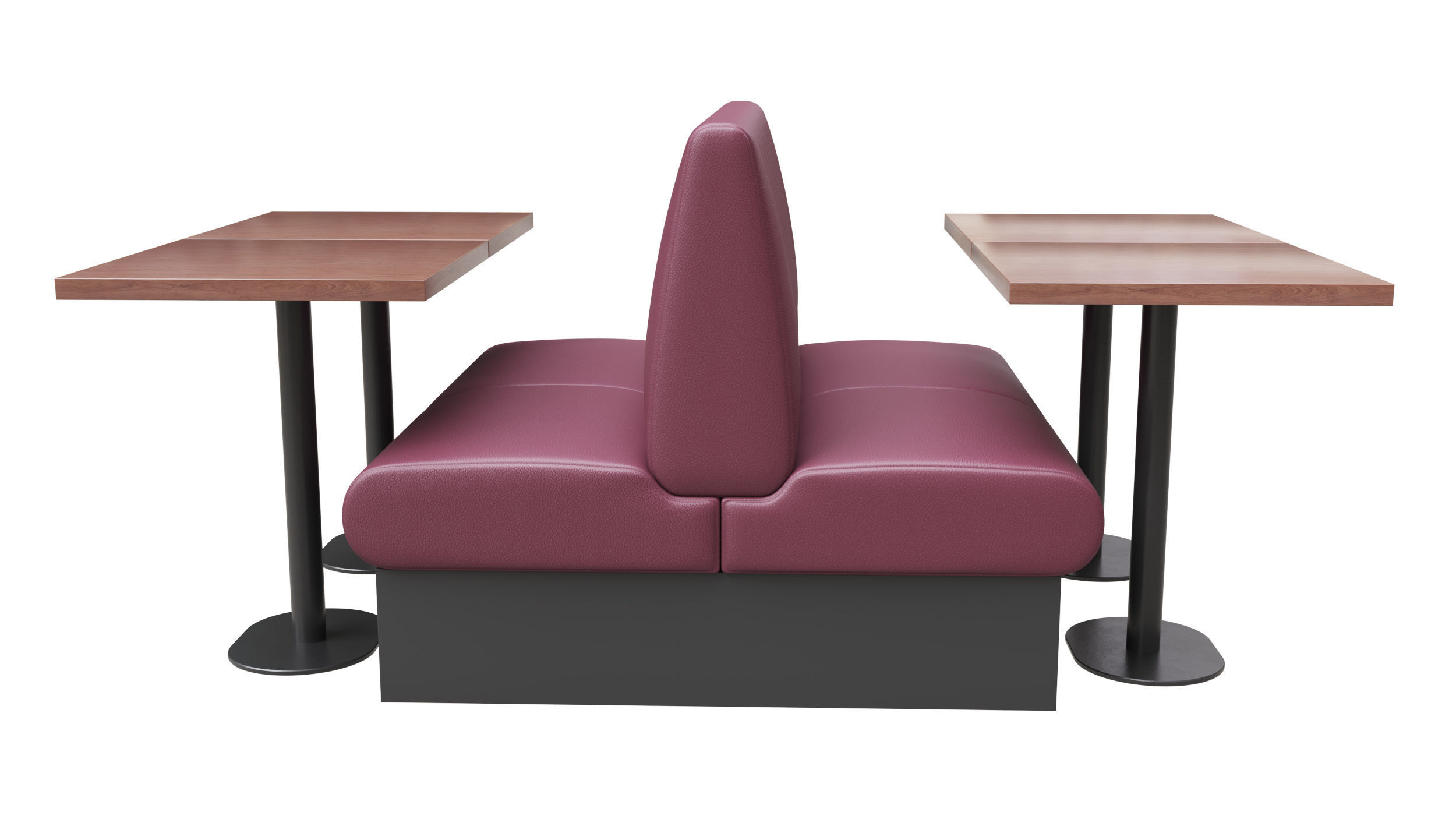 Restaurant Bench 3D model_4