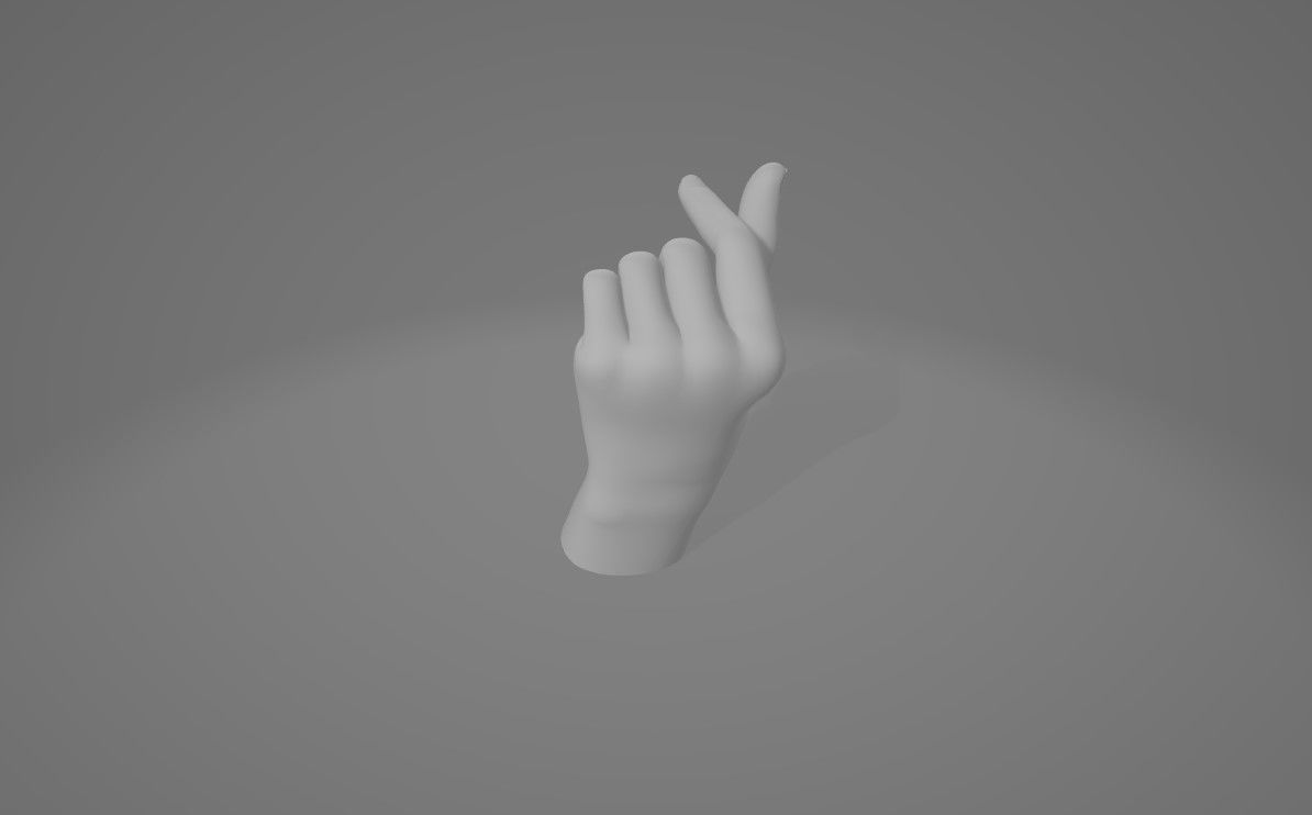 HAND 7 Low-poly 3D model_8