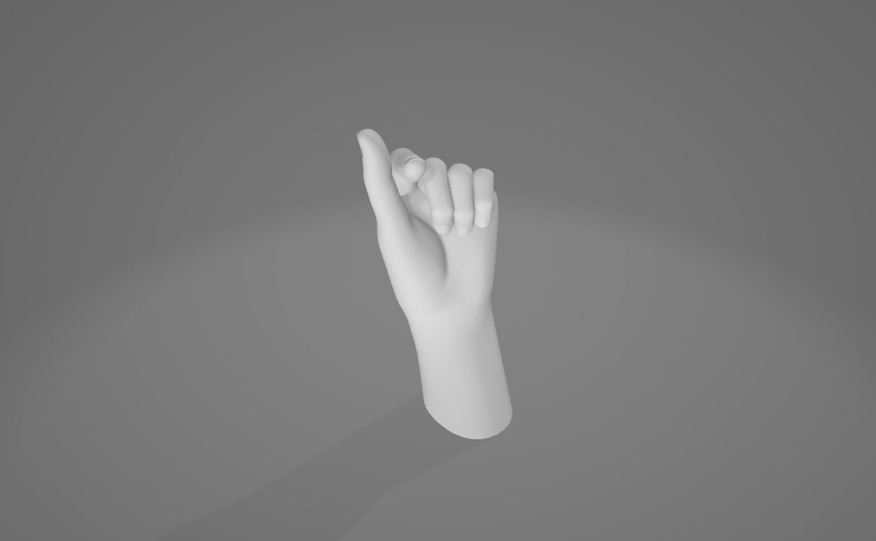 HAND 7 Low-poly 3D model_3