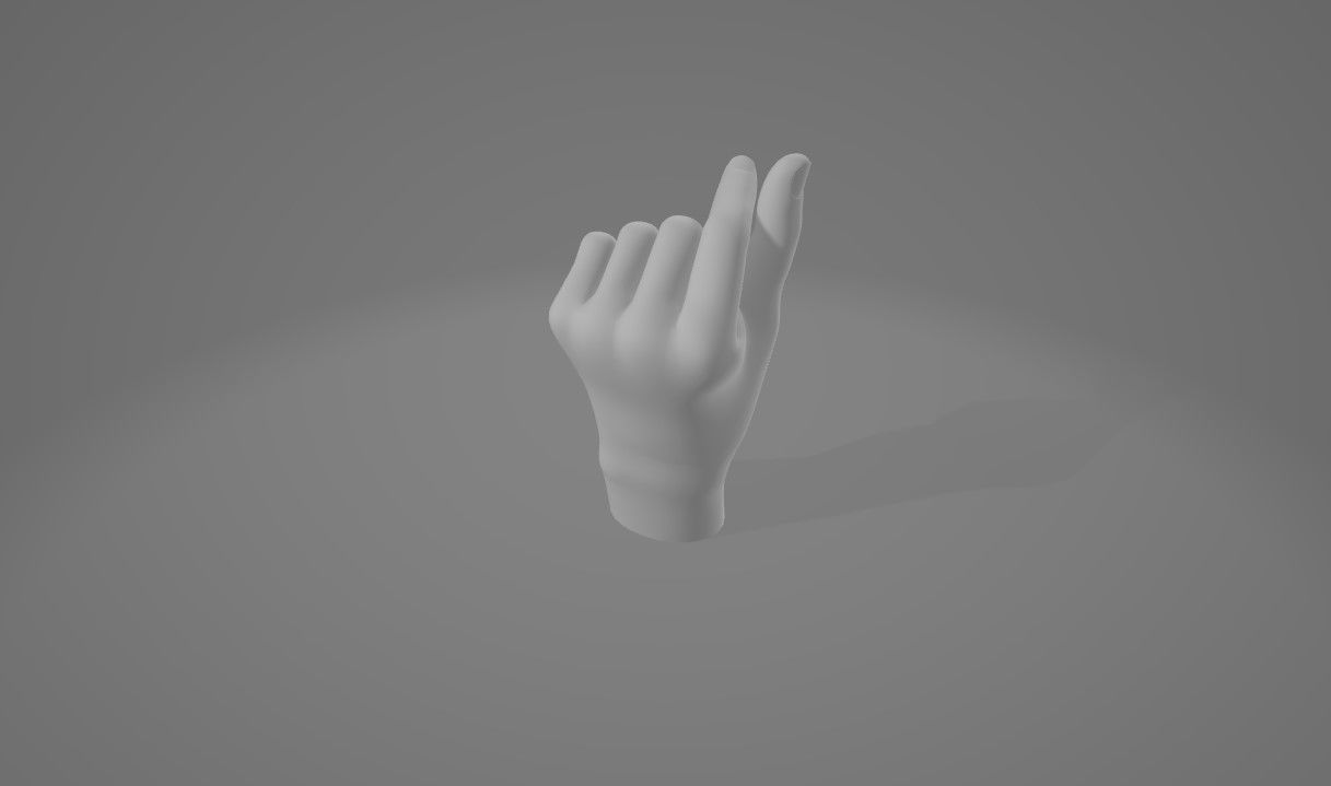 HAND 7 Low-poly 3D model_9