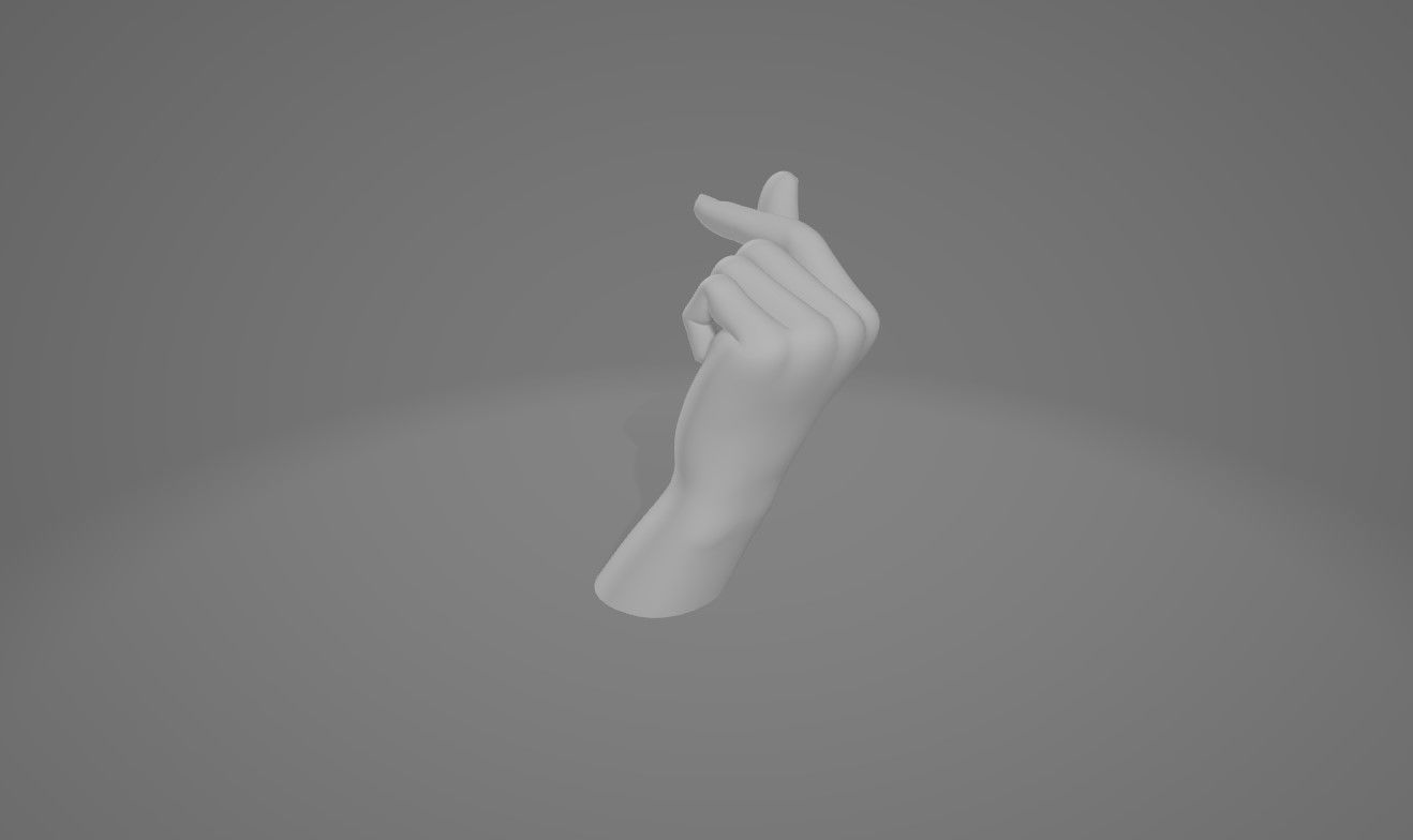 HAND 7 Low-poly 3D model_2