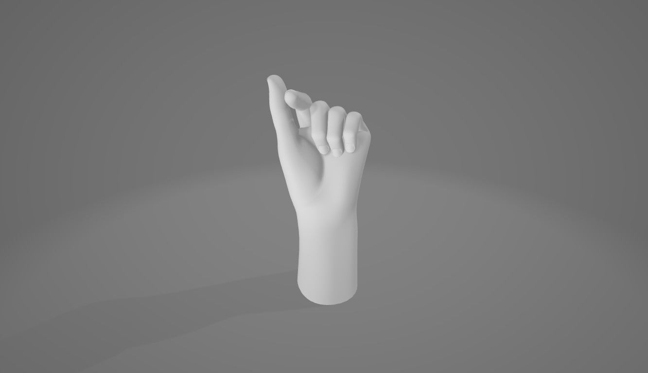HAND 7 Low-poly 3D model_4