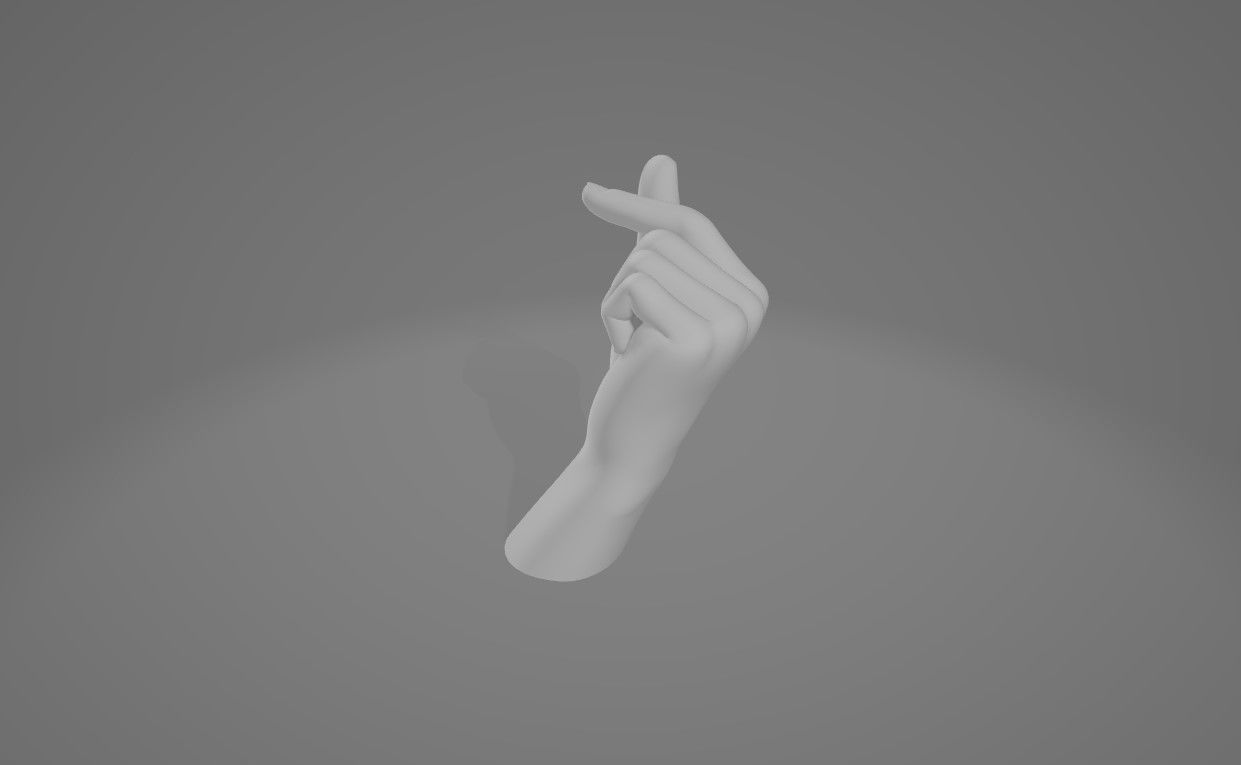 HAND 7 Low-poly 3D model_6