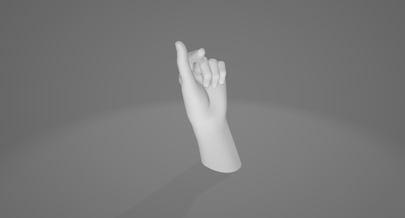 HAND 7 Low-poly 3D model_1