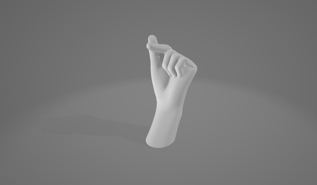 HAND 7 Low-poly 3D model_5