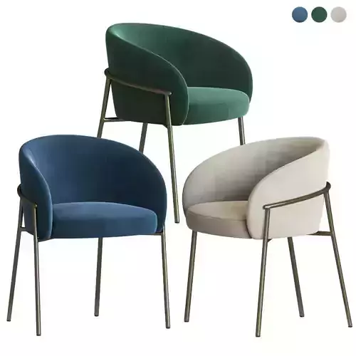 Rimo Dining Chair Parla Design 3D model