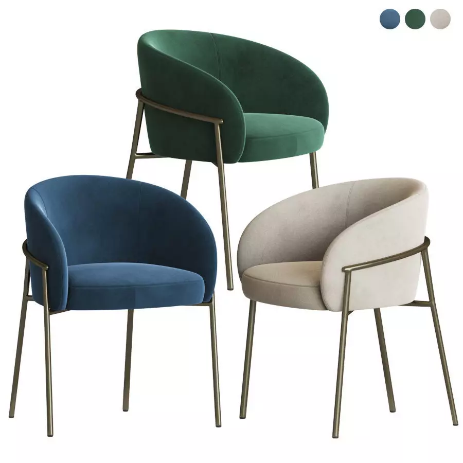 Rimo Dining Chair Parla Design 3D model
