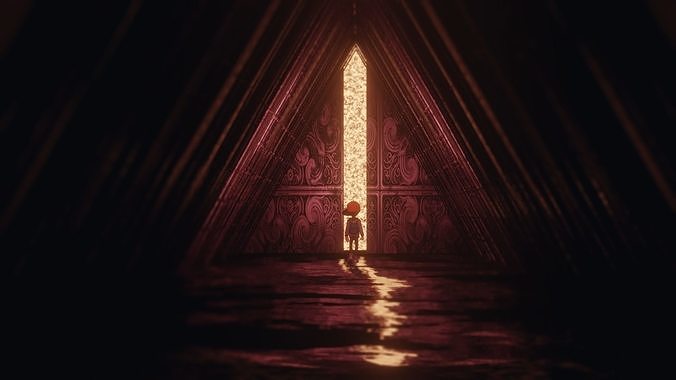 Game Environment Lost World with Animation Low-poly 3D model