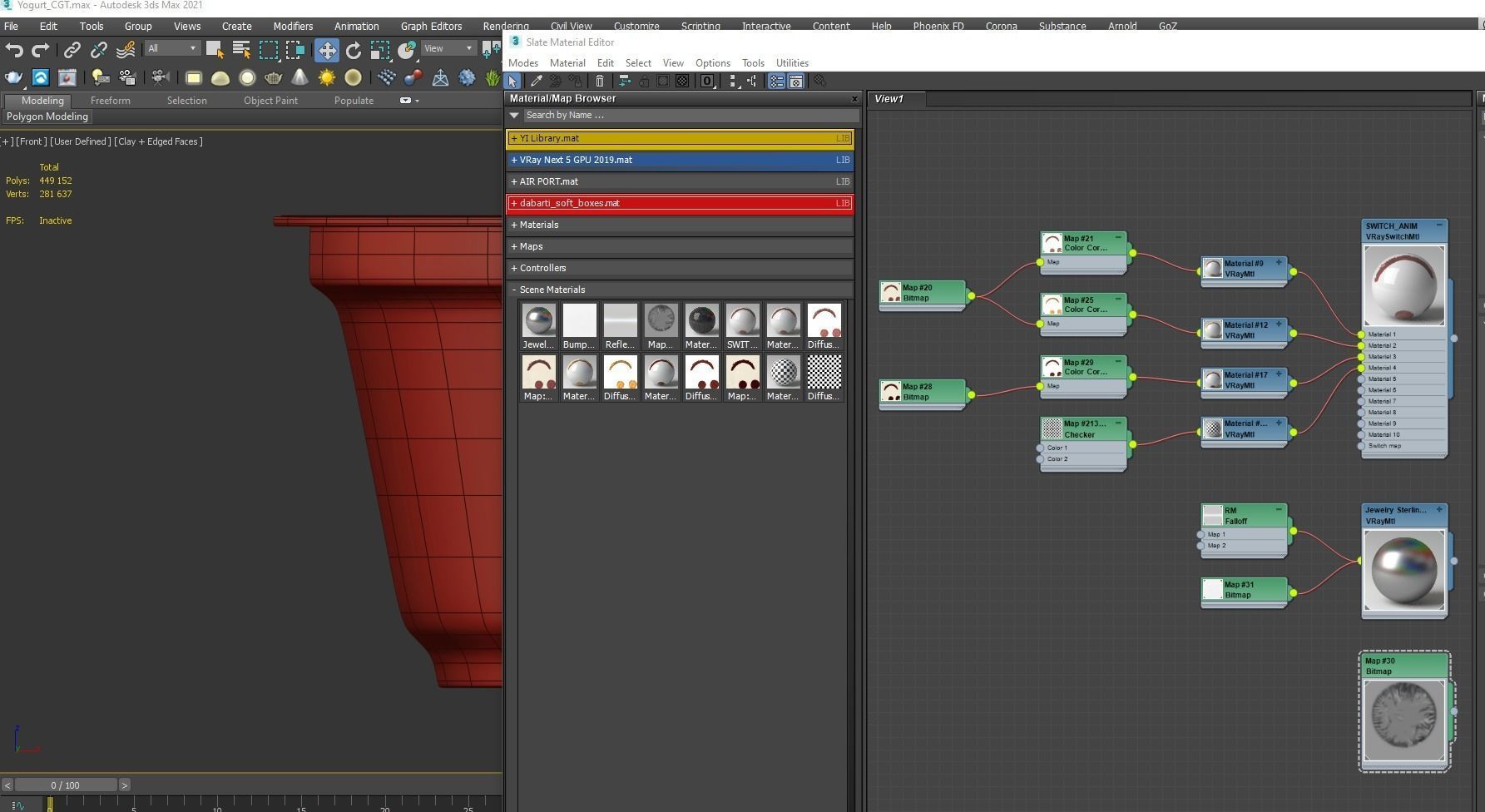 Plastic Cup Yogurt and Cherry Jam 3D model 3D model_14