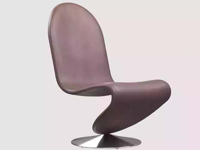 Panton system 1-2-3 standard lounge chair Verner Panton Low-poly 3D model