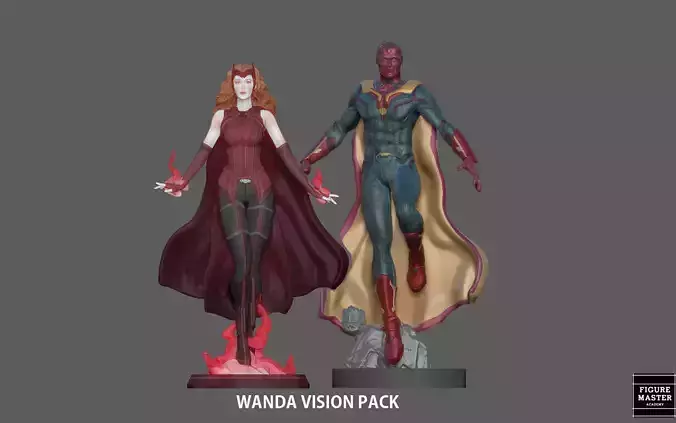 WANDA VISION PACK SCARLET WITCH MARVEL MCU 3D print model
