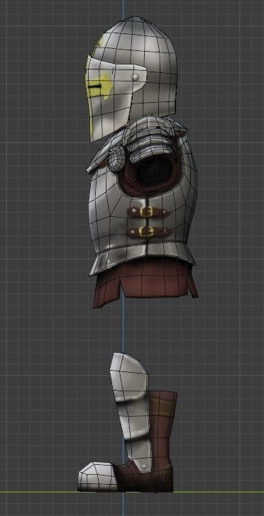 Lowpoly armor pack Low-poly 3D model_11