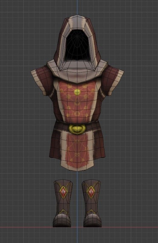 Lowpoly armor pack Low-poly 3D model_10