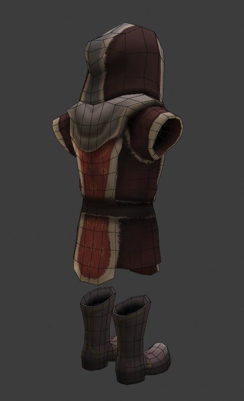 Lowpoly armor pack Low-poly 3D model_7