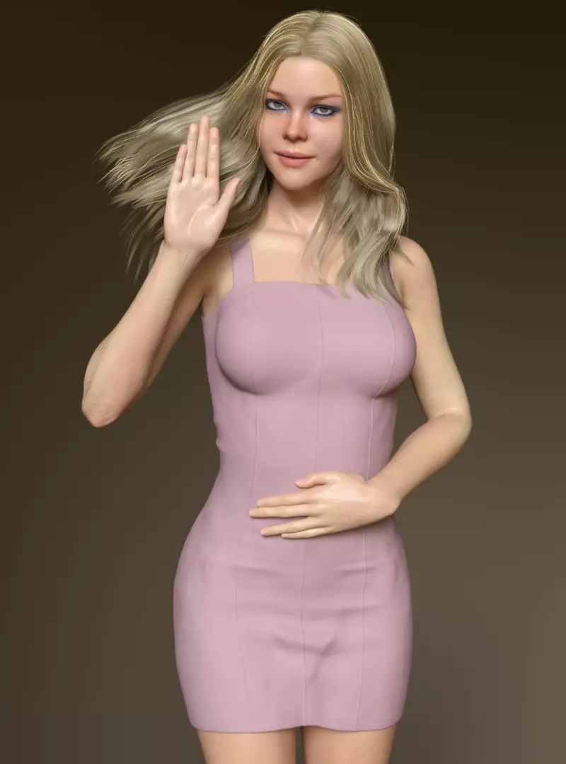 DY Mary For G8F 3D model_0