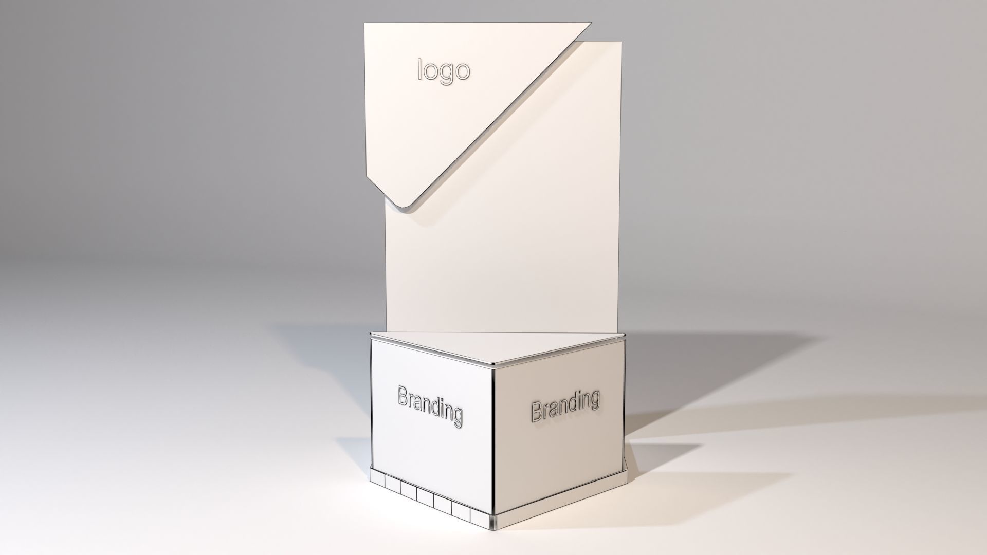 Promotional Desk 3D model_9