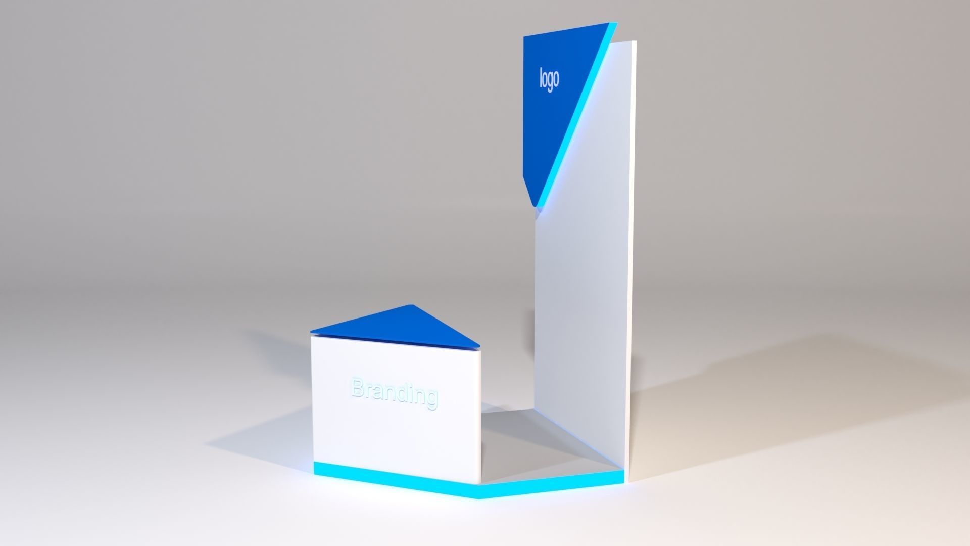 Promotional Desk 3D model_5