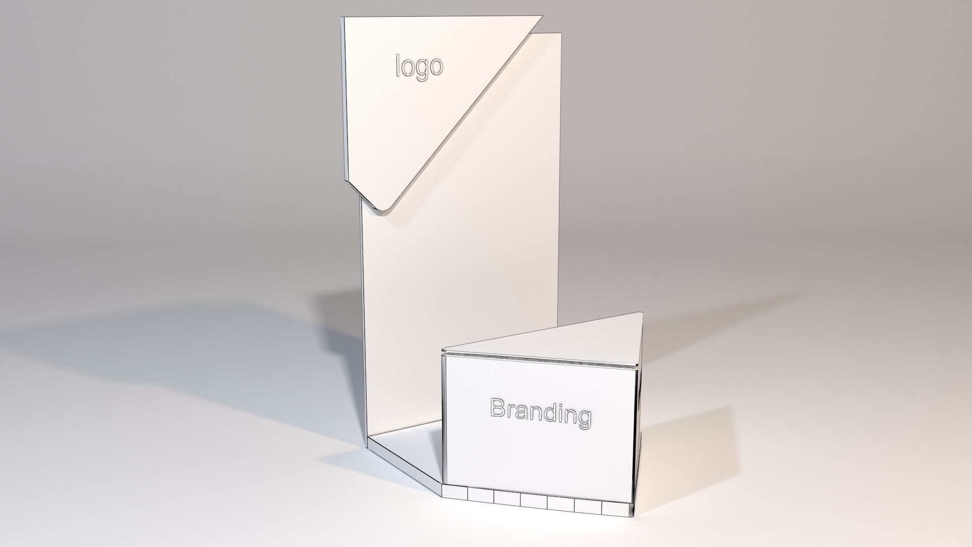 Promotional Desk 3D model_10