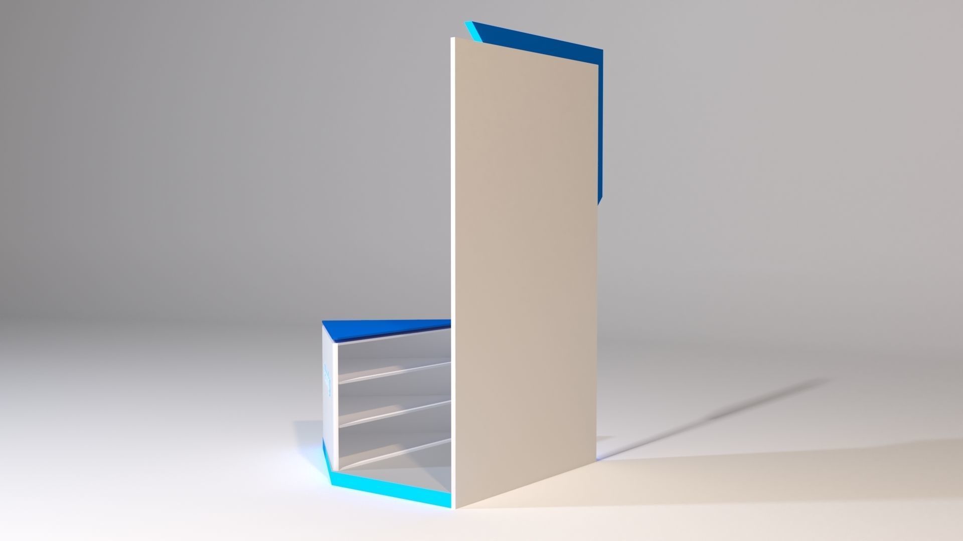 Promotional Desk 3D model_7