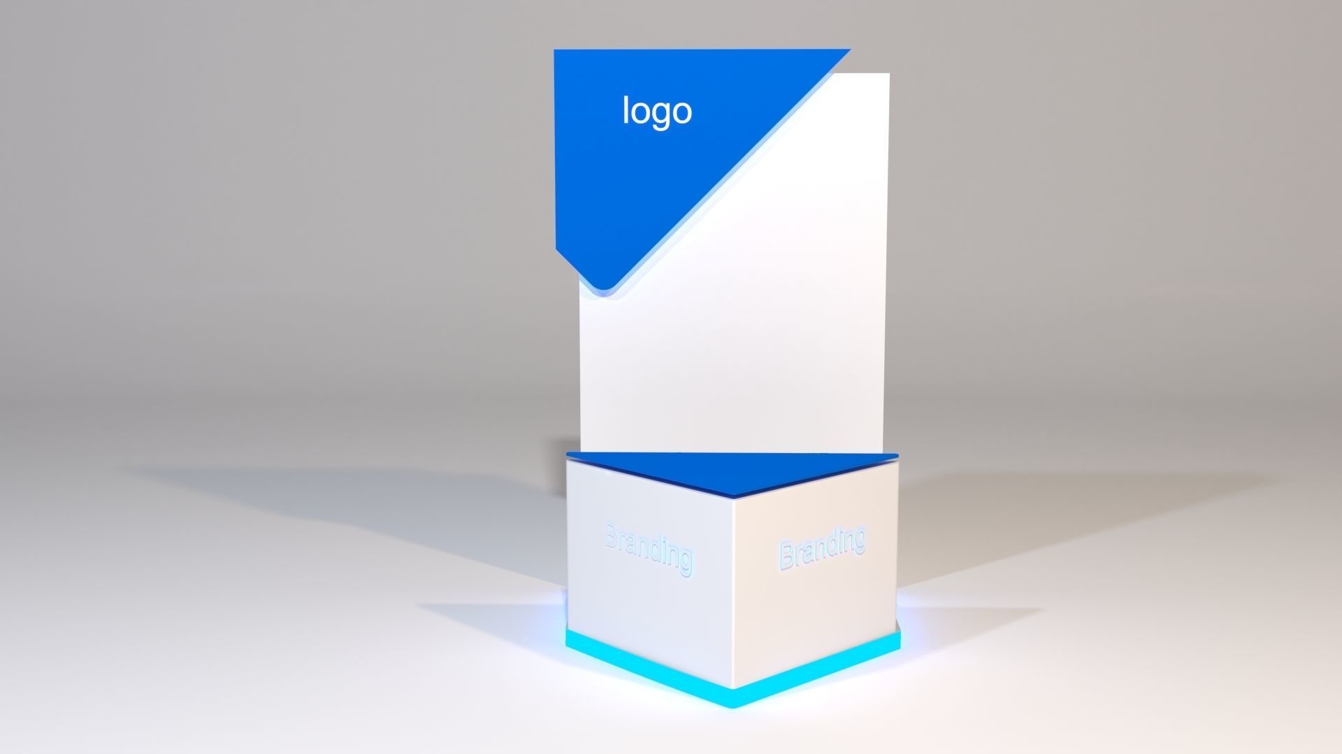 Promotional Desk 3D model_3