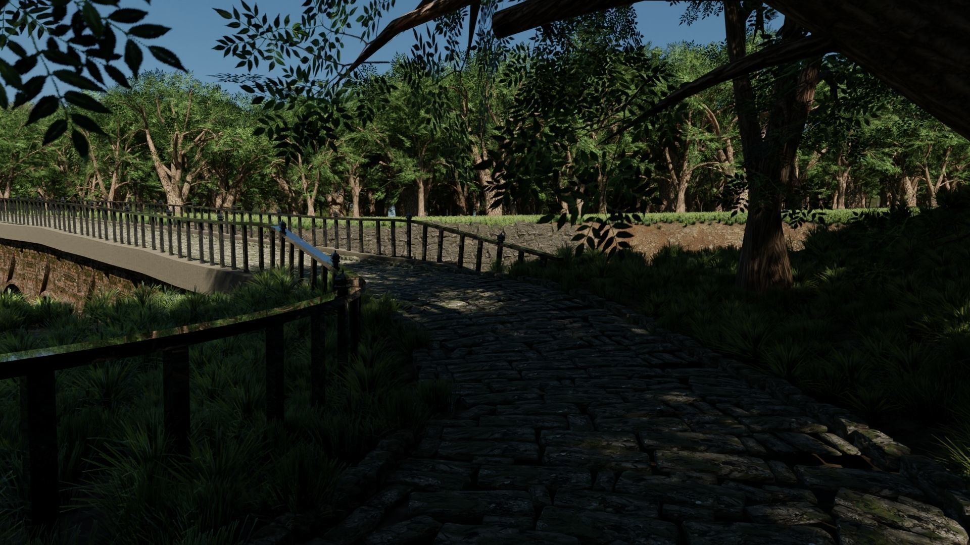 Park Scene 3D model_5