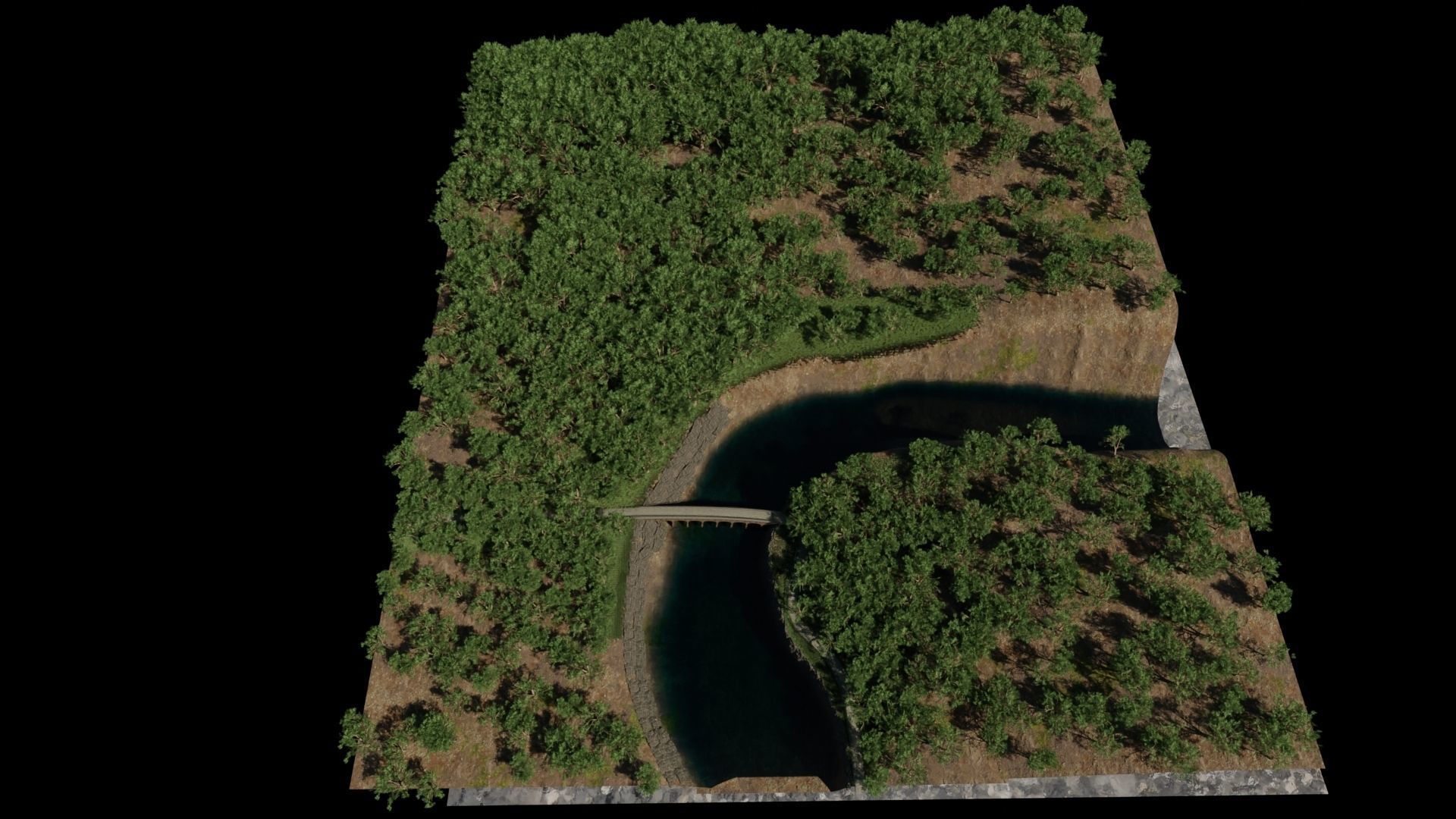 Park Scene 3D model_9
