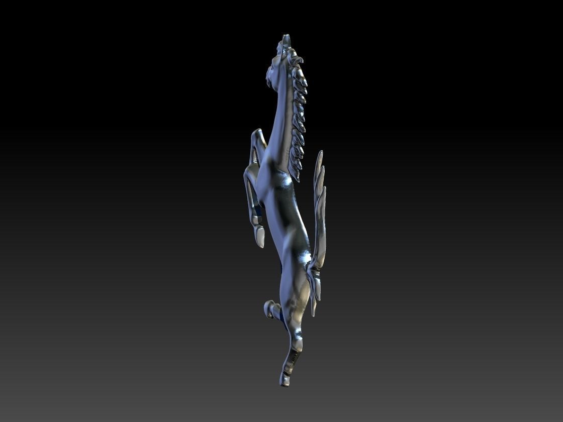 Italian Car Horse Symbol 3D print model_2