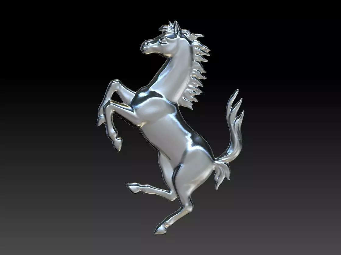 Italian Car Horse Symbol 3D print model_0