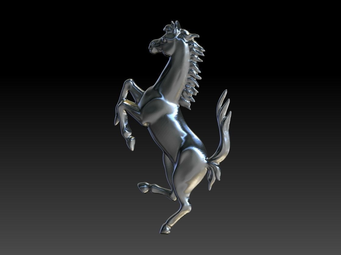 Italian Car Horse Symbol 3D print model_1